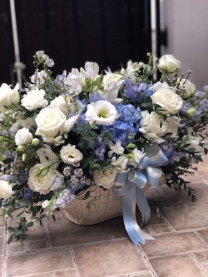 กระเช้า 040Blue Whisper Garden Basket