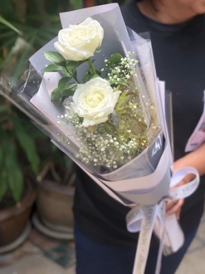 ช่อ S 001 White Love