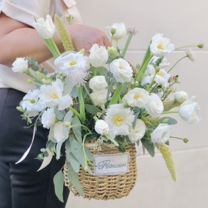 กระเช้า 037 Ivory Meadow Basket